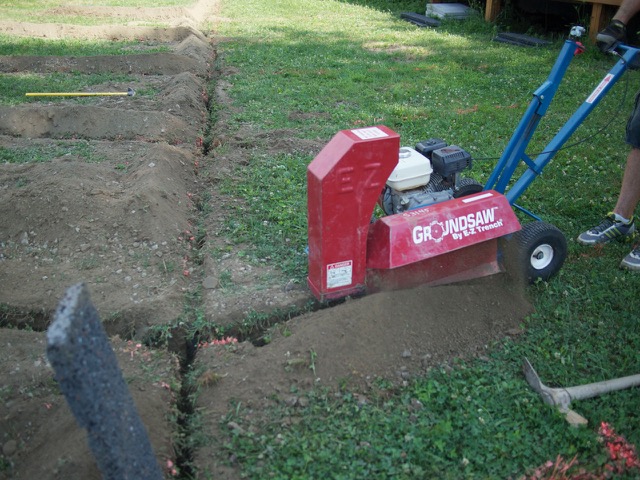 Trenches ready for HydroBlox