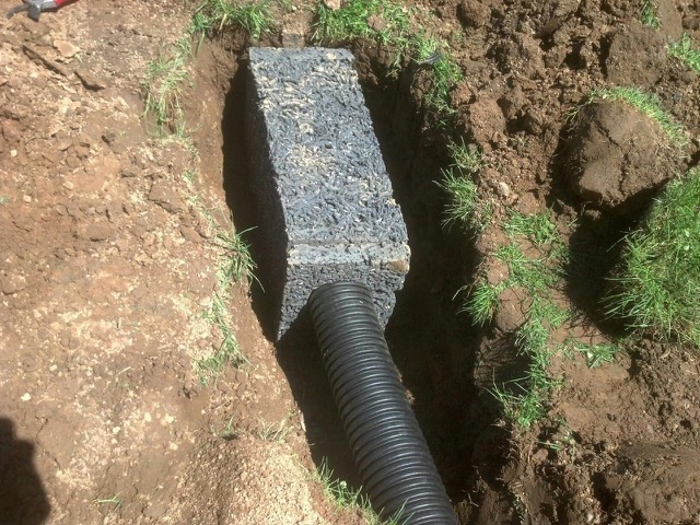 Our transition box connects HydroBlox to existing storm sewers